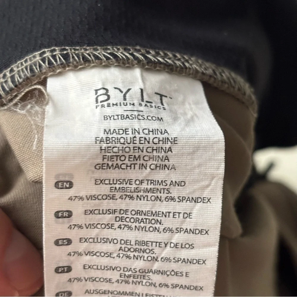 BYLT Basics Everyday Pant 2.0 Men’s Size 38x33 Tall Taupe Straight Leg